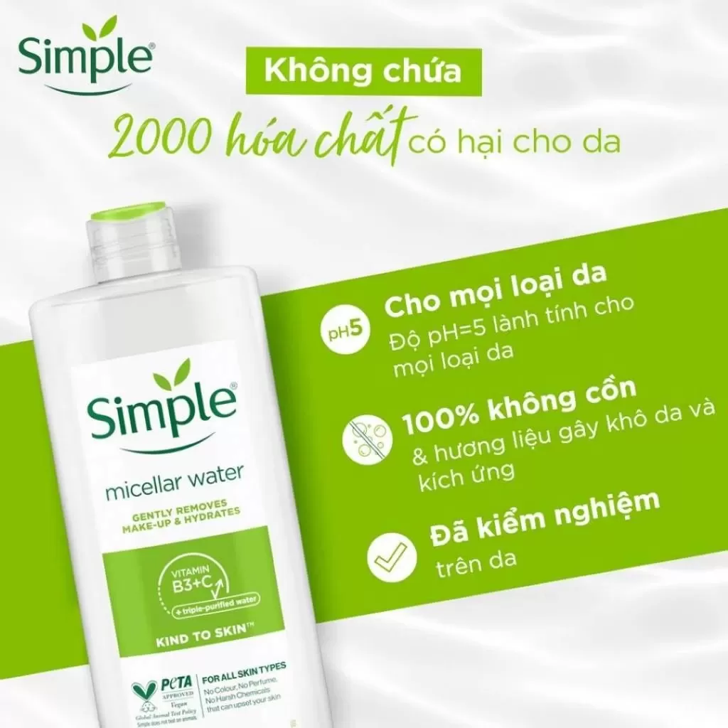 nước tẩy trang simple