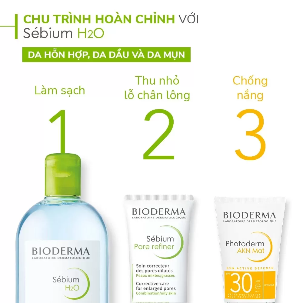 nước tẩy trang cho da dầu mụn