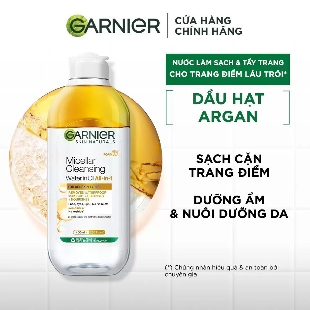 nước tẩy trang garnier