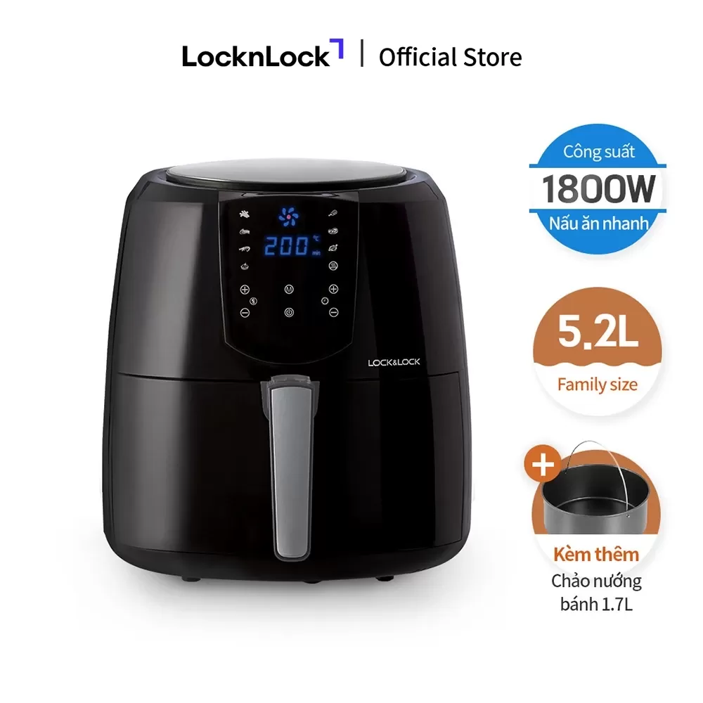nồi chiên không dầu lock&lock