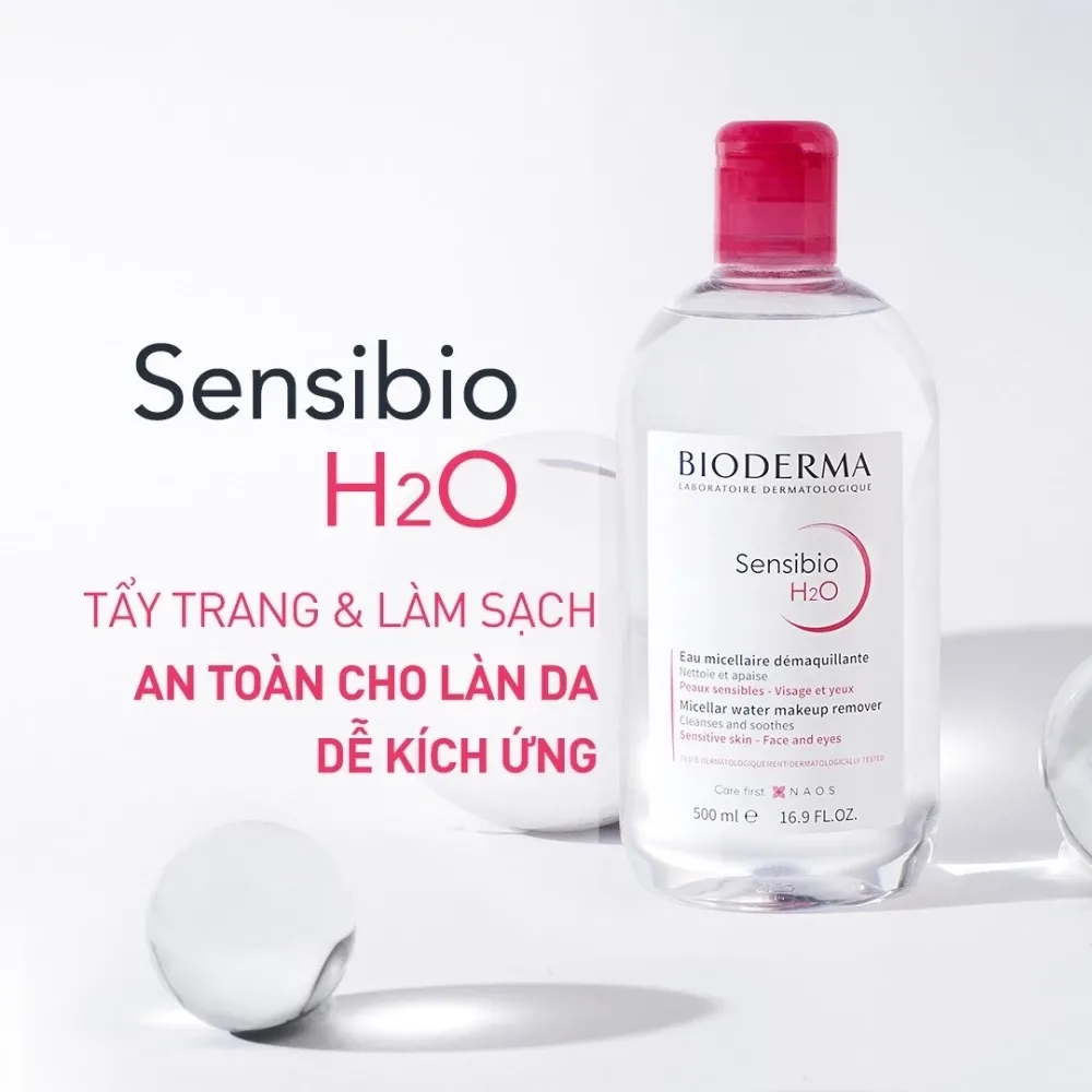 tẩy trang bioderma hồng